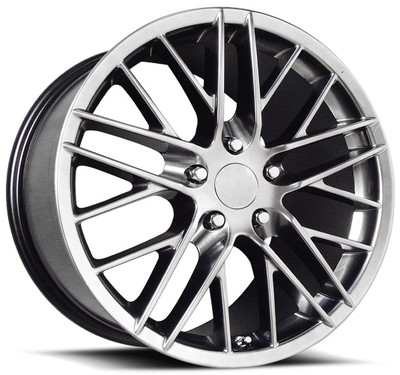 (Clearance - No Returns) 18x9.5 Performance Replicas PR121 Hyper Silver Dark 5x4.75/120.7 40mm
