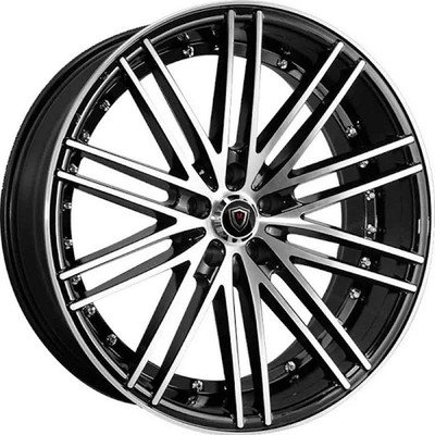 20x10.5 Marquee M3246 Gloss Black Machined 5x112 30mm