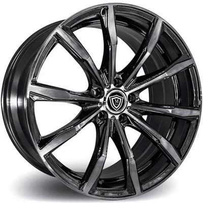 20x8.5 Marquee M4408 Gloss Black w/ Smoke Machined (Flow Formed) 5x4.5/114.3 35mm