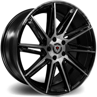 (End of Year Sale) 20x8.5 Marquee M4617 Gloss Black Machined 5x4.5/114.3 35mm (End of Year Sale) 20x8.5 Marquee M4617 Gloss Black Machined 5x4.5/114.3 35mm