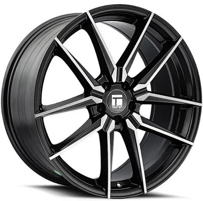 18x8 Touren TR94 Brushed w/ Dark Graphite Window 5x100 35mm