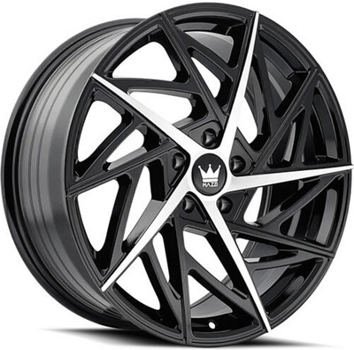 20x8.5 Mazzi Freestyle 377 Gloss Black Machined 5x120 35mm 20x8.5 Mazzi Freestyle 377 Gloss Black Machined 5x120 35mm