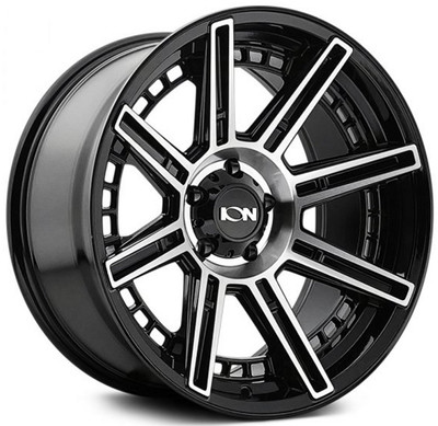 20x10 ION Alloy 149 Gloss Black Machined 8x180 -24mm