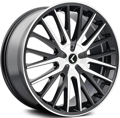 22x8.5 Kraze KR185 Gloss Black Machined Face 5x112 5x4.5/114.3 38mm