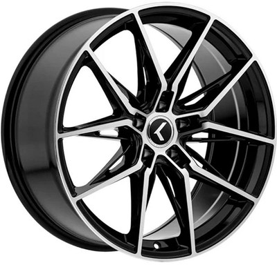 20x9 Kraze KR196 Gloss Black Machined 5x120 35mm 20x9 Kraze KR196 Gloss Black Machined 5x120 35mm