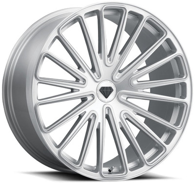22x10.5 Blaque Diamond BD-715 Silver Brush Face (CUSTOM) 22x10.5 Blaque Diamond BD-715 Silver Brush Face (CUSTOM)