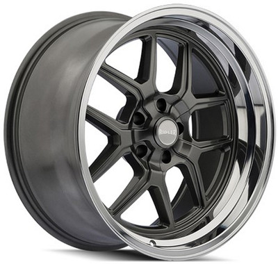 20x8.5 Ridler 610 Grey w/ Polished Lip 5x4.5/114.3 0mm 20x8.5 Ridler 610 Grey w/ Polished Lip 5x4.5/114.3 0mm