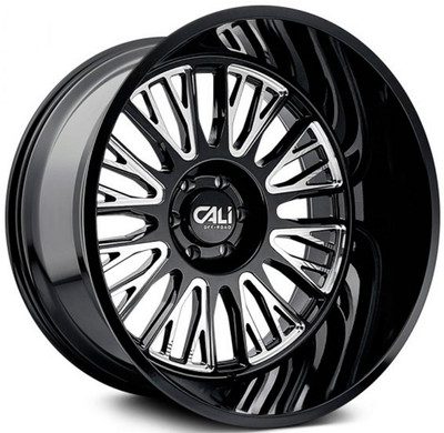 22x12 Cali Off-Road Vertex 9116 Gloss Black Milled 6x5.5/139.7 -44mm (* May Require Trimming) 22x12 Cali Off-Road Vertex 9116 Gloss Black Milled 6x5.5/139.7 -44mm (* May Require Trimming)