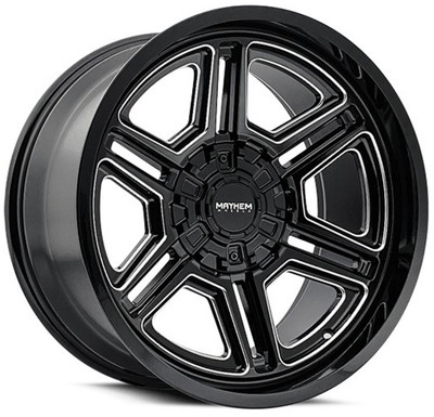 20x9 Mayhem Hermosa 8117 Gloss Black Milled 5x5/127 5x5.5/139.7 0mm