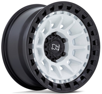 18x9 Black Rhino Barrage Gloss White on Matte Black 6x5.5/139.7 0mm