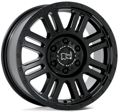 16x8 Black Rhino Yellowstone Matte Black 5x160 45 mm