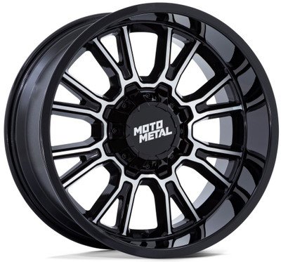 (Clearance - No Returns) 20x9 Moto Metal MO810 Gloss Black Machine 6x135 6x5.5/139.7 1mm (Clearance - No Returns) 20x9 Moto Metal MO810 Gloss Black Machine 6x135 6x5.5/139.7 1mm