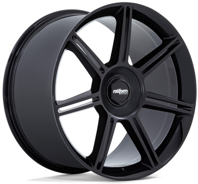 22x10 Rotiform Forged FRA Gloss Black w/ Matte Black Spokes R907 5x130 56mm 22x10 Rotiform Forged FRA Gloss Black w/ Matte Black Spokes R907 5x130 56mm