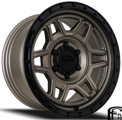 17x8.5 Reika R40 Trooper Bronze w/ Black Ring (Flow Formed) 6x135 0mm