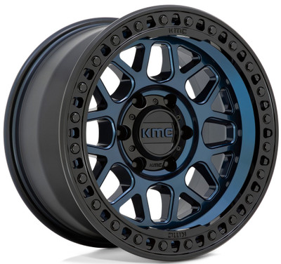 18x8.5 KMC KM549 GRS Midnight Blue w/ Gloss Black Lip 8x6.5/165 0mm 18x8.5 KMC KM549 GRS Midnight Blue w/ Gloss Black Lip 8x6.5/165 0mm