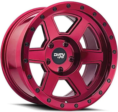 20x10 Dirty Life 9315 Compound Crimson Candy Red 5x5/127 -25mm