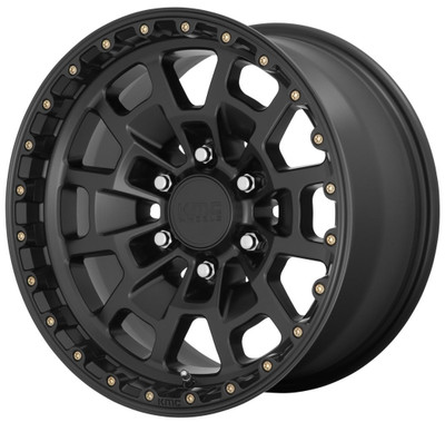 16x8 KMC KM718 Summit Satin Black 6x5.5/139.7 0mm 16x8 KMC KM718 Summit Satin Black 6x5.5/139.7 0mm