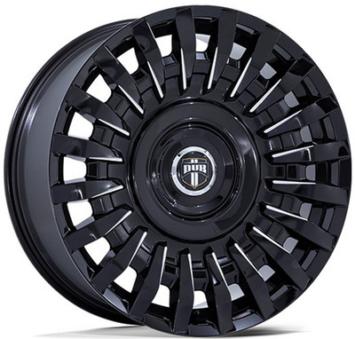 22x9 DUB DC272 Honcho Gloss Black Milled 5x115 5x120 15mm