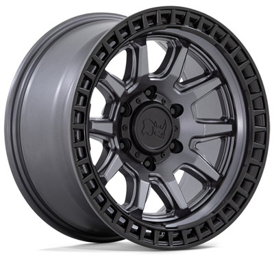 17x8.5 Black Rhino Calico Matte Gunmetal w/ Matte Black Lip 5x4.5/114.37 34mm 17x8.5 Black Rhino Calico Matte Gunmetal w/ Matte Black Lip 5x4.5/114.37 34mm