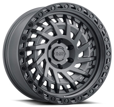 17x9 Black Rhino Shredder Matte Gunmetal w/ Black Lip Edge (Rotary Forged) 6x5.5/139.7 0mm