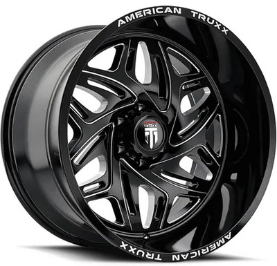 20x10 American Truxx AT1914 Euphoria Gloss Black Milled 6x5.5/139.7 -19mm