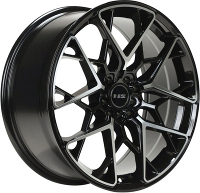 17x7.5 NS NS1807 Gloss Black Machined 5x100 5x4.5/114.3 35mm 17x7.5 NS NS1807 Gloss Black Machined 5x100 5x4.5/114.3 35mm