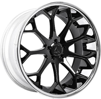 20x9 AZAD AZ99 Gloss Black w/ Chrome Stainless Steel Lip 5x4.5/114.3 35mm 20x9 AZAD AZ99 Gloss Black w/ Chrome Stainless Steel Lip 5x4.5/114.3 35mm