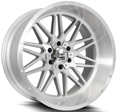 24x12 Force Off-Road F44 Silver Brushed Milled (* May Require Trimming) 6x135 6x5.5/139.7 -44mm 24x12 Force Off-Road F44 Silver Brushed Milled (* May Require Trimming) 6x135 6x5.5/139.7 -44mm