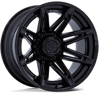 22x10 Fuel Off-Road Brawl Matte Black w/ Gloss Black Lip FC401 6x135 -18mm