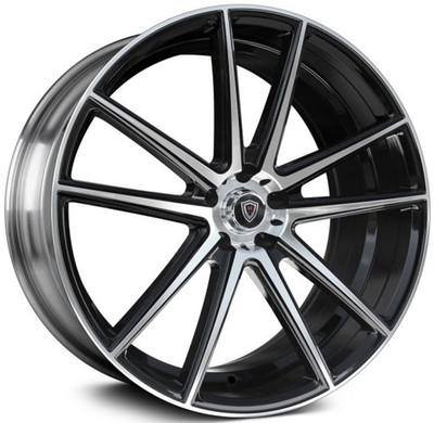 22x9 Marquee M3197 Gloss Black Machined  5x120 15mm