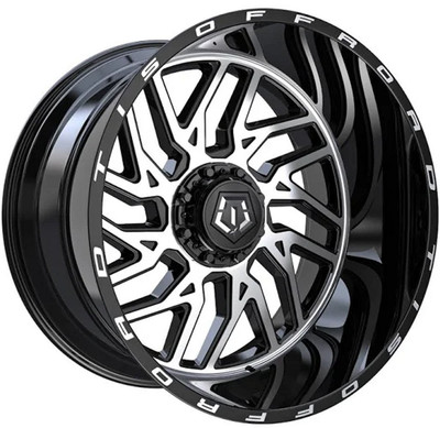 (Black Friday Sale) 20x9 TIS Off-Road 553B Gloss Black 5x5/127 5x5.5/139.7 0mm