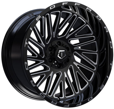 22X12 TIS Off-Road 553BM Gloss Black Milled (* May Require Trimming) 8x180 -44mm 22X12 TIS Off-Road 553BM Gloss Black Milled (* May Require Trimming) 8x180 -44mm