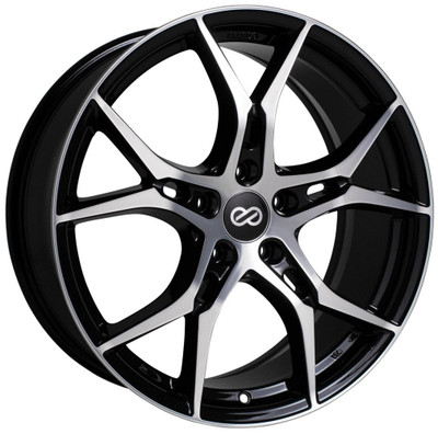18x8 Enkei Vulcan gloss Black Machined 5x4.5/114.3 45mm 18x8 Enkei Vulcan gloss Black Machined 5x4.5/114.3 45mm