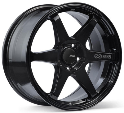 Enkei Wheels 18x8.5 Enkei T6R Gloss Black 5x100 45mm Enkei Wheels 18x8.5 Enkei T6R Gloss Black 5x100 45mm