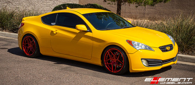 19x8.5 5x114.3 15mm 245/35/19 | 19x10 5x114.3 23mm 285/30/19 | 2012 Hyundai Genesis Coupe R-Spec