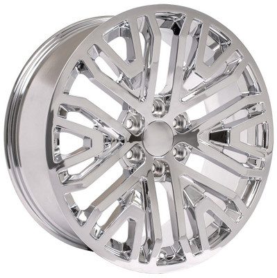 22x9 OE Replica GMC Sierra CV37 Chrome 6x5.5/139.7 28mm 22x9 OE Replica GMC Sierra CV37 Chrome 6x5.5/139.7 28mm