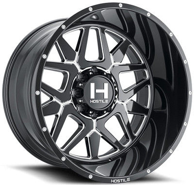 20x12 Hostile H128 Diablo Blade Cut (8 Lug) (* May Require Trimming) 8x6.5/165 -44mm 20x12 Hostile H128 Diablo Blade Cut (8 Lug) (* May Require Trimming) 8x6.5/165 -44mm