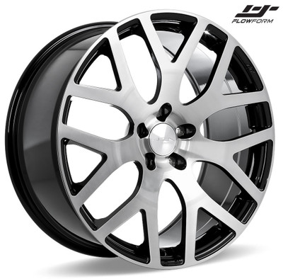 (Huge Savings) 22x9 Ace Alloy AFF07 Gloss Black w/ Brushed Face (Flow Form) (CUSTOM) (Huge Savings) 22x9 Ace Alloy AFF07 Gloss Black w/ Brushed Face (Flow Form) (CUSTOM)