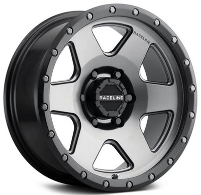 (Clearance - No Returns) 18x8 Raceline 946G Boost Gunmetal (CUV)  5x110 35mm