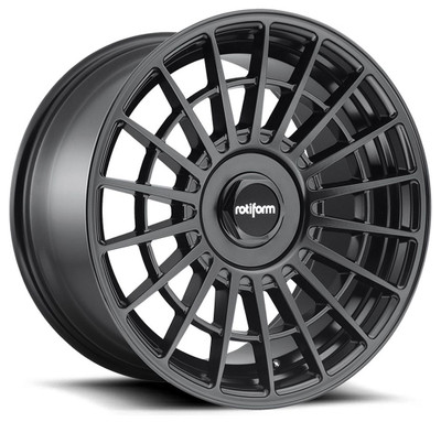 18x8.5 Rotiform LAS-R Matte Black R142 5x112 5x120 35mm