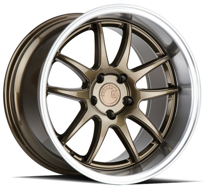 19x9.5 Aodhan DS02 Bronze w/ Machined Lip 5x4.5/114.3 30mm 19x9.5 Aodhan DS02 Bronze w/ Machined Lip 5x4.5/114.3 30mm