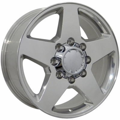 20x8.5 OE Replica Chevrolet 8 Lug CV91 Polished 8x6.5/165 12mm 20x8.5 OE Replica Chevrolet 8 Lug CV91 Polished 8x6.5/165 12mm