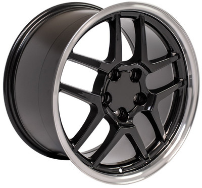 18x10.5 OE Replica Corvette C5 Z06 CV04 Gloss Black Machined Lip 5x4.75/120.7 56mm 18x10.5 OE Replica Corvette C5 Z06 CV04 Gloss Black Machined Lip 5x4.75/120.7 56mm