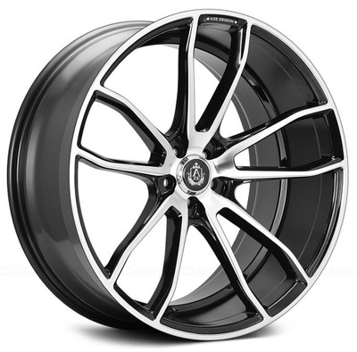 22x9 AXE EX33 Gloss Black Machined 5x115 20mm (CUSTOM)