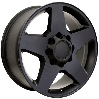 20x8.5 OE Replica Chevrolet  8 Lug CV91 Satin Black 8x180 44mm