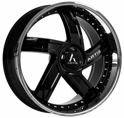 26x9 Artis Vestavia XL Gloss Black w/ Stainless Steel Chrome Lip (CUSTOM) 26x9 Artis Vestavia XL Gloss Black w/ Stainless Steel Chrome Lip (CUSTOM)
