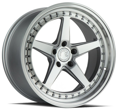 18x10.5 Aodhan DS05 Silver w/ Machined Face 5x4.5/114.3 22mm