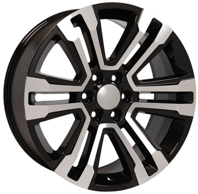 20x9 GMC Yukon CV44 Gloss Black Machined 6x5.5/139.7 24mm 20x9 GMC Yukon CV44 Gloss Black Machined 6x5.5/139.7 24mm