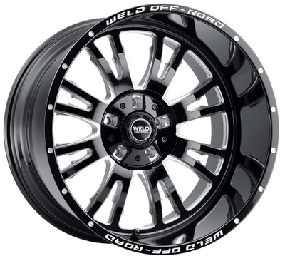 20x10 Weld Off-Road Slingblade W158 Gloss Black Milled (Rotary Forged) 8x170 -19mm