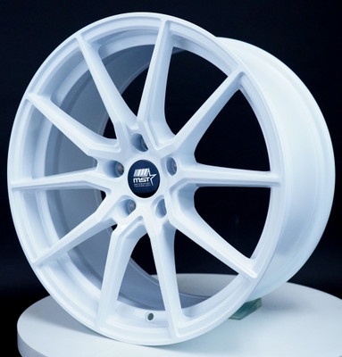 18x8.5 MST Flow Formed Delta Alabaster White 5x4.5/114.3 35mm 18x8.5 MST Flow Formed Delta Alabaster White 5x4.5/114.3 35mm